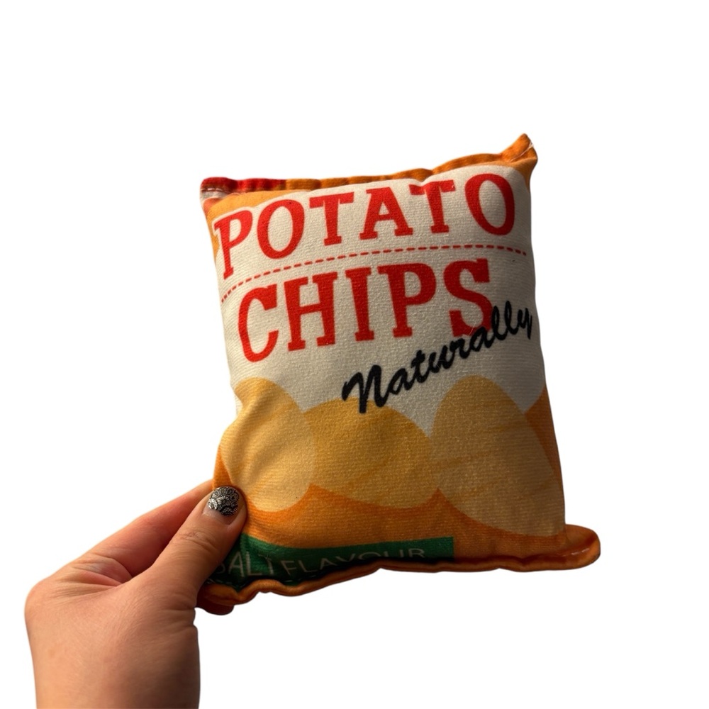 2/$20 Dog plush crinkle squeaky Potato Chips dog toy
